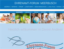 Tablet Screenshot of ehrenamtforum-meerbusch.de